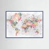 The Watercolour World Map Print
