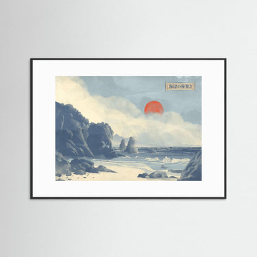 The Solitary Coast & Crimson Sun