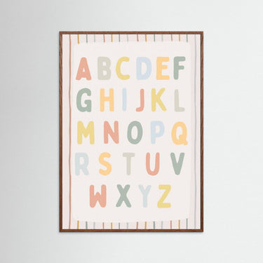 The Pastel Alphabet: Playful Letters