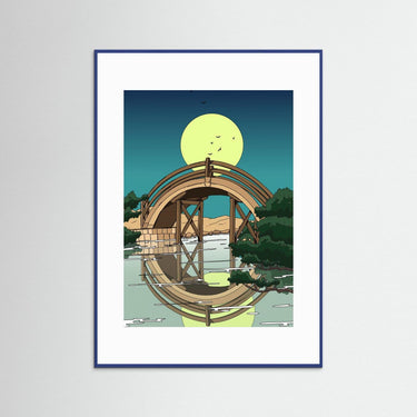 The Moon Bridge Reflection