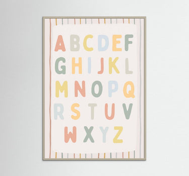 The Pastel Alphabet: Playful Letters