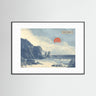 The Solitary Coast & Crimson Sun