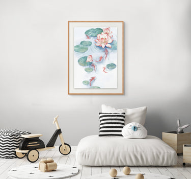 Serene Koi & Lotus