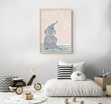 The Water Play: Joyful Elephant